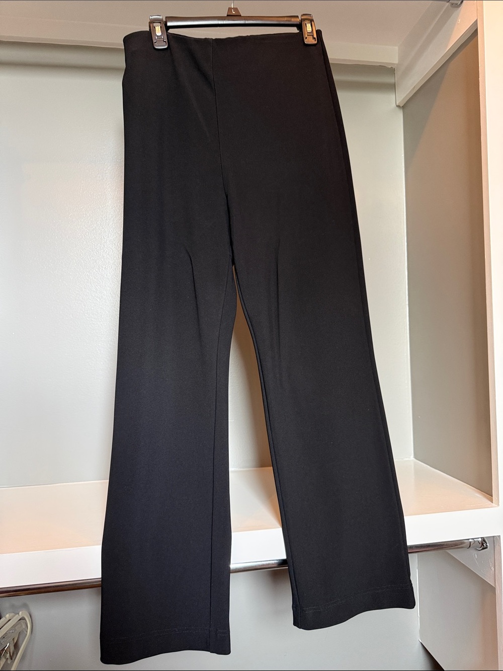 Boston Proper Black beyond travel Bootcut Ponte Pants